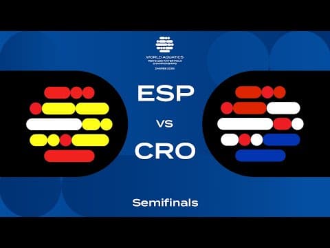 Epic Semifinal Clash: Spain vs Croatia | Day 7 | U20 Water Polo 2025