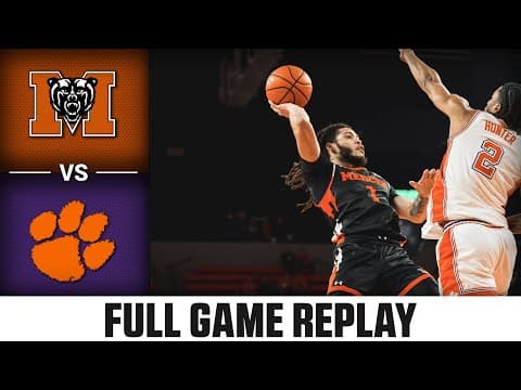Mercer vs. Clemson Full Game Replay | 2025-26 ACC Men's Basketball