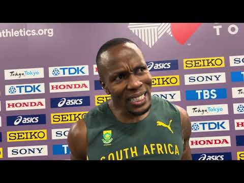 Akani Simbine Explains What it Will Take to Medal After 100m Heat at 2025 Tokyo World Championships