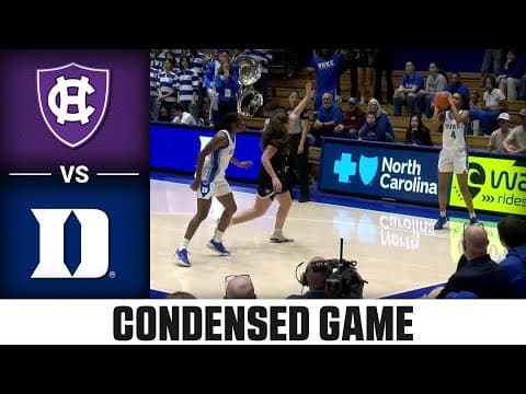 Holy Cross vs. Duke Condensed Game | 2025-26 ACC Women’s Basketball