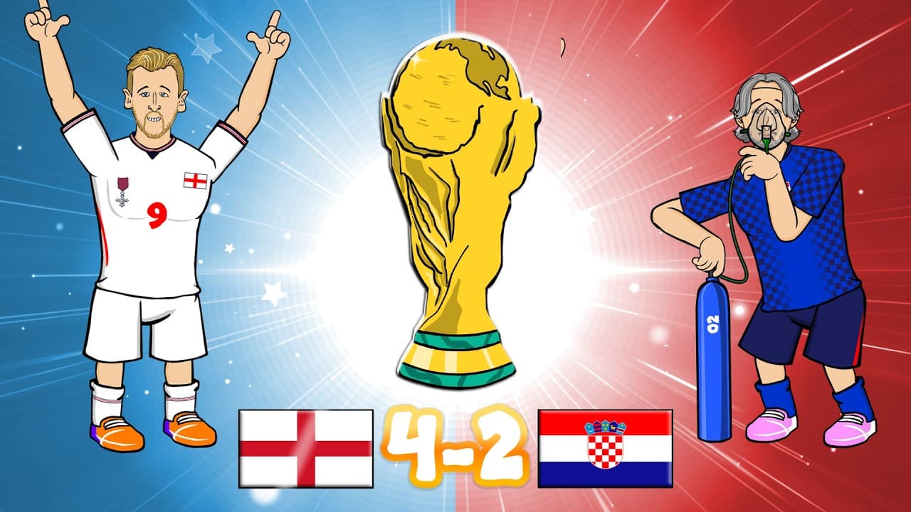 4-2! England vs Croatia - the REAL highlights😂 World Cup 2026