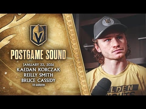 🎥 POSTGAME SOUND: Korczak, Smith & Cassidy