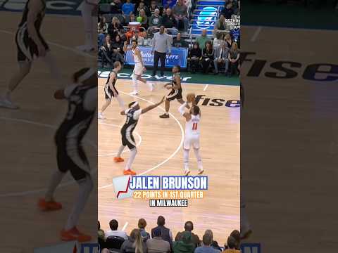 Jalen Brunson’s 22 PTS in the 1Q is a season-high points in a single quarter 🔥 #knicks #record