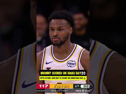 Bronny hit a 3 on Christmas Day🎄🐐