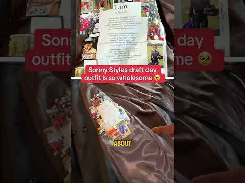 Sonny Styles is making his younger self proud on the draft stage 🥲