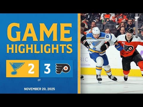 Game Highlights: Flyers 3, Blues 2 (OT)