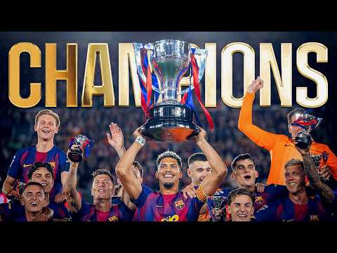 CHAMPIONS! LA LIGA CELEBRATION PARTY AT SPOTIFY CAMP NOU 🏆💙❤️
