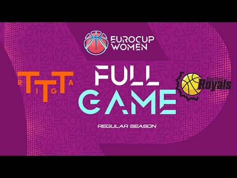 LIVE - TTT Riga v Saarlouis Royals | EuroCup Women 2025-26 | Regular Season