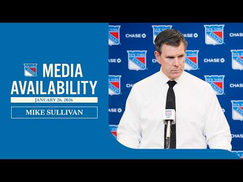 NYR vs BOS: Mike Sullivan Postgame Media Availability | Jan. 26, 2026