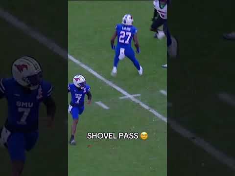 Kevin Jennings playing backyard football out there 😅 #smumustangs #collegefootball #accfootball