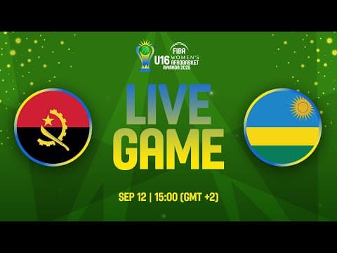 LIVE - Angola v Rwanda | FIBA U16 Women's AfroBasket 2025 | Classification 5-6