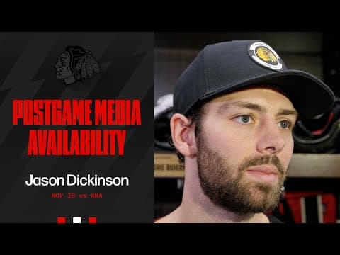 "Tonight they showed up and did their job." | Jason Dickinson Postgame 11.30.25