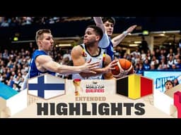 Finland 🇫🇮 v Belgium 🇧🇪 | Extended Highlights | FIBA Basketball World Cup 2027 European Qualifiers