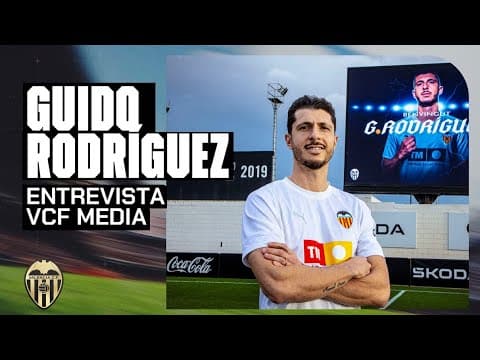 PRIMERA ENTREVISTA DE GUIDO RODRÍGUEZ COMO JUGADOR DEL VALENCIA CF