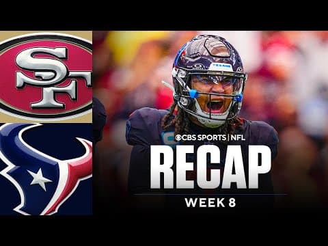 C.J. Stroud, Texans Take Down Shorthanded 49ers 26-15 | NFL Week 8 Recap