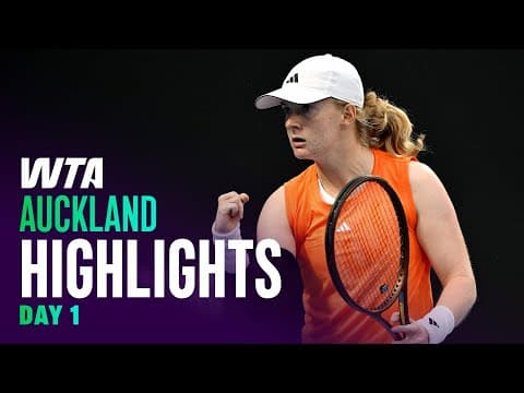 Top moments from every Day 1 match in Auckland | WTA Match Highlights