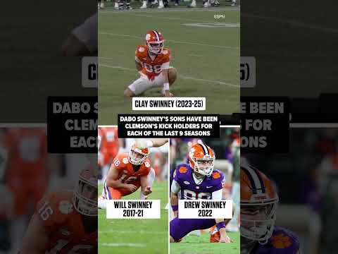 Clemson Football is a Swinney family operation ❤️ #shorts