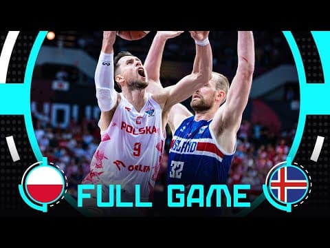 Group Phase | Poland v Iceland | Full Basketball Game | FIBA EuroBasket 2025