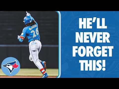 Charles McAdoo crushes FIRST Big League homer...in first Big League game!