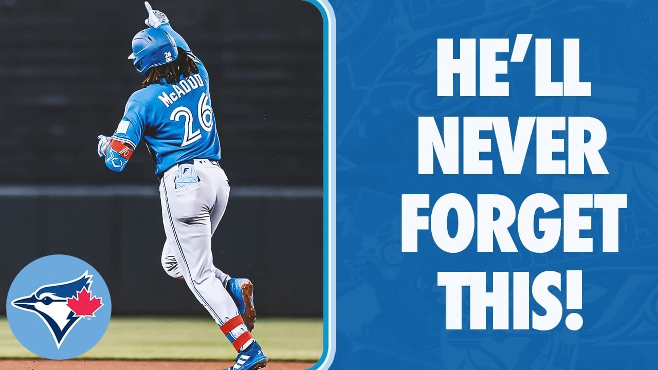 Charles McAdoo crushes FIRST Big League homer...in first Big League game!