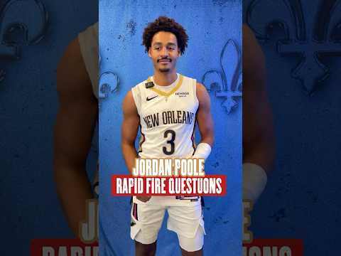 Rapid Fire w/ Jordan Poole #pelicans #nba #shorts