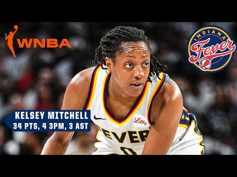Kelsey Mitchell scores PLAYOFF CAREER HIGH to lead Fever past Aces | WNBA on ESPN