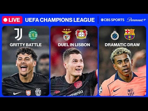 UEFA Champions League 24/7 ⭐ | MD4: Barça, Juventus & MORE | Wednesday 11/12 | CBS Sports Golazo