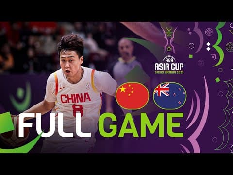 Semi-Finals | China v New Zealand | Full Basketball Game | FIBA Asia Cup 2025