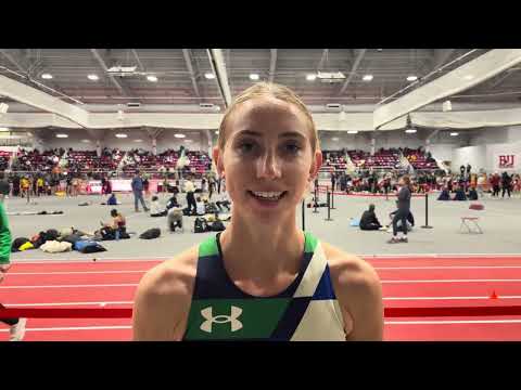 Annika Reiss Reacts to Running World #2 Mile at BU Terrier 2026 | Post-Race Interview