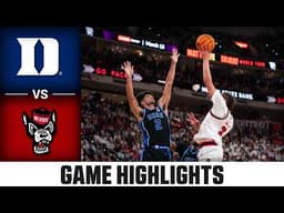 Duke vs. NC State Highlights | 2025-26 ACC Men's Basketball