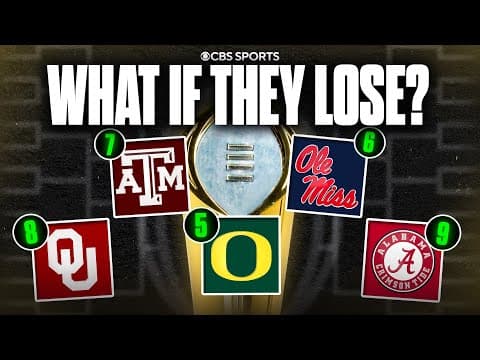 CFP First-Round Stakes: What a Loss Would Mean for Each Team | Oregon, Alabama & More