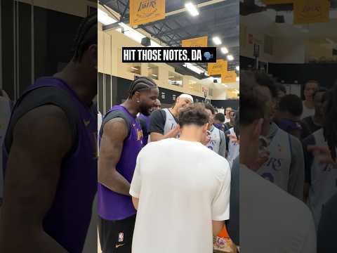 DA brought the vocals for Dalton and Nick’s early birthday celebration 🥳 #lakers