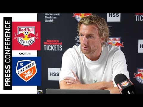 Emil Forsberg | Prematch Press Conference | New York Red Bulls vs. FC Cincinnati