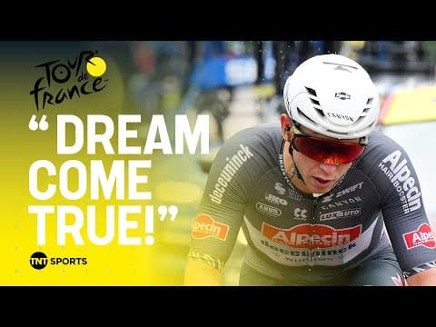 Tour de France Stage 20 RACE REACTION: Kaden Groves EMOTIONAL reaction after stage 20 race 😭