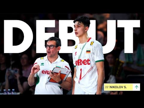 This is Simeon Nikolov’s First Ever Professional Volleyball Match !!!