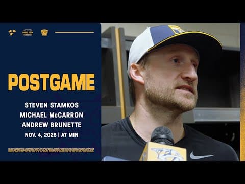 Stamkos, McCarron & Brunette - Postgame: Nov. 4, 2025