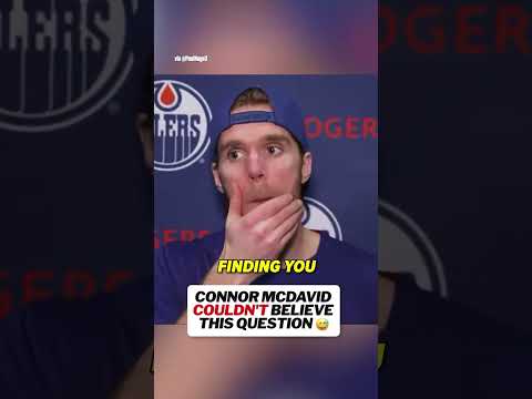The reporter seemed to have caught McDavid off guard
