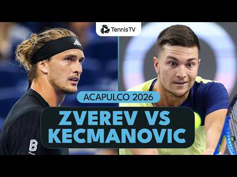 Alexander Zverev Takes On Miomir Kecmanovic I Acapulco 2026 Match Highlights