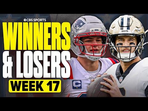 Biggest WINNERS & LOSERS from NFL Week 17 | Maye, Pats Destroy Jets + Shough Eyes Offensive ROY