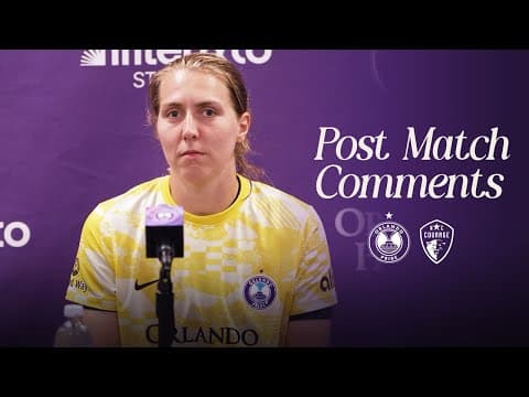 Anna Moorhouse | 2026 Post-Game Comments | Orlando Pride vs North Carolina Courage
