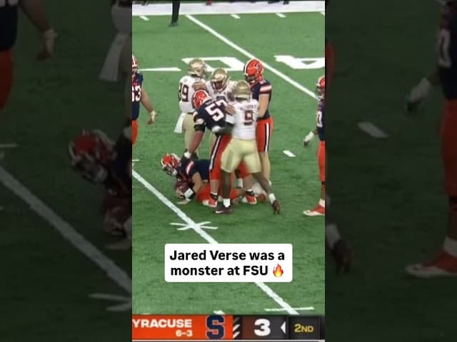 The newest Cleveland Brown is a force up front 😤 #floridastate #clevelandbrowns #jaredverse #cfb