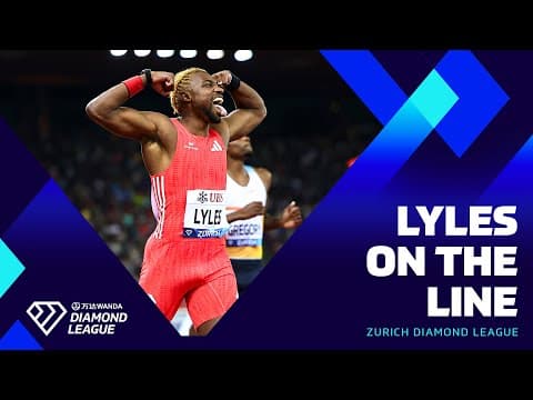 Lyles edges out Olympic champ Tebogo to win the 200m | Wanda Diamond League