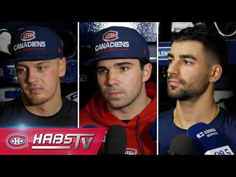 Bolduc, Newhook + more Habs address the media at practice | FULL PRESS CONFERENCES