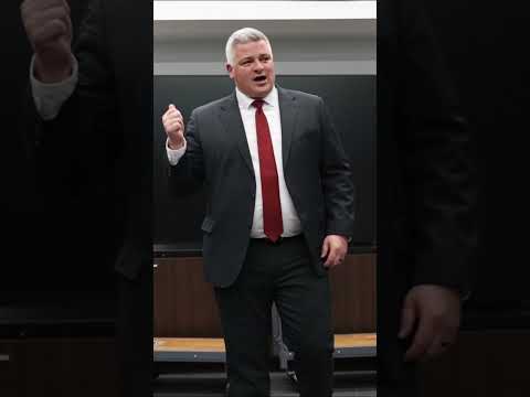 Coach awards a special game puck after win at Washington