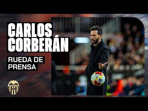 RUEDA DE PRENSA DE CARLOS CORBERÁN POSTERIOR AL VALENCIA CF - ATHLETIC CLUB