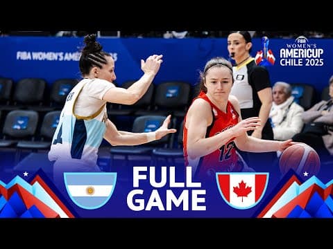 3rd Place Game | Argentina v Canada | Full Basketball Game | FIBA Women's AmeriCup 2025