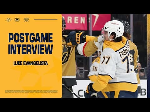 Luke Evangelista: Postgame Interview - Dec. 31st