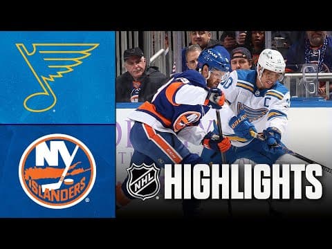 NHL Highlights | Blues vs. Islanders | November 22, 2025