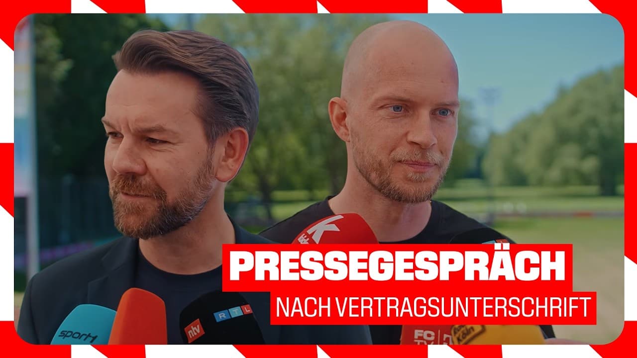 Wagner erhält Vertrag bis 2028 | Pressegespräch | 1. FC Köln