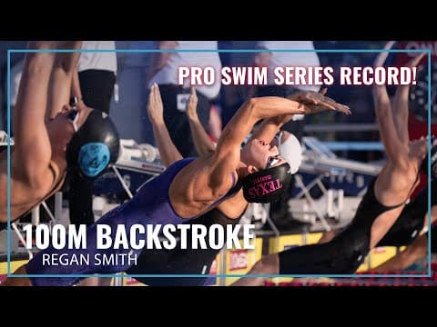 Regan Smith Takes Down Pro Swim Series Record in 100M Backstroke |2025 TYR Pro Series Ft. Lauderdale